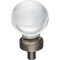 Jeffrey Alexander 1-1/16" Diameter Brushed Pewter Sphere Glass Harlow Cabinet Knob G130BNBDL - alternate 1
